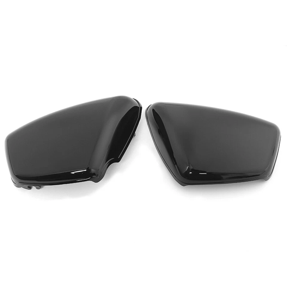 Cubierta de panel lateral derecho izquierdo negro para Yamaha 1984-21 XV 700 750 1000 1100 Virago Foto 4 de 4