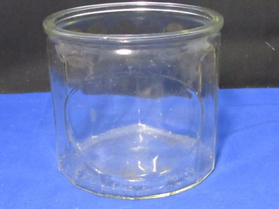 Antique Tobacco Glass Cigar Jar,Factory 1638 5th District New Jersey,Marked Base