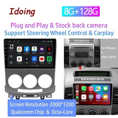 For 2005-2010 Mazda 5 Android 10 Car Stereo Radio GPS Navigation 9'' 8GB+128GB