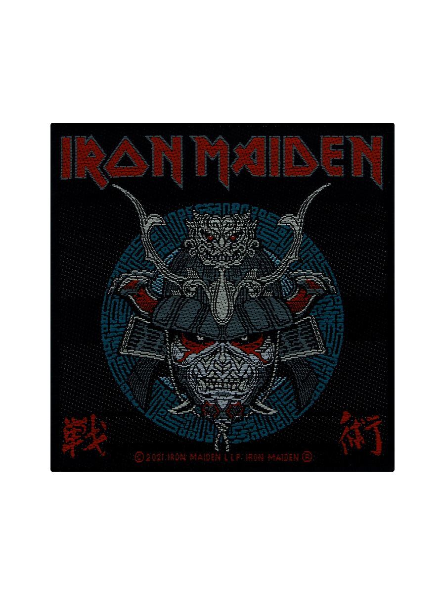 Iron Maiden Patch Senjutsu Samurai Eddie Black 10x10cm