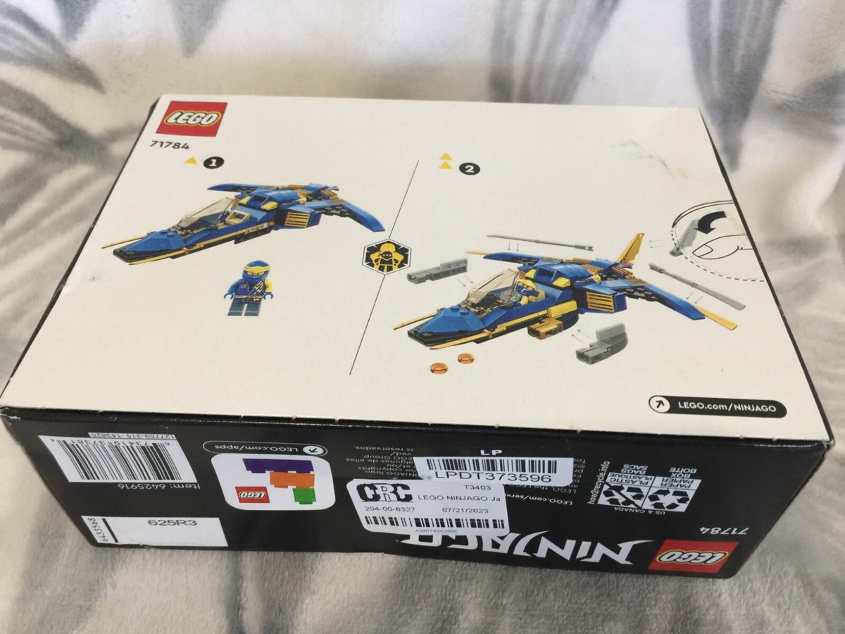LEGO NINJAGO Jay Lightning Jet EVO Toy Plane Set 71784 New damaged