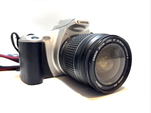 Canon EOS Rebel 2000 35mm Film Camera, Canon 28-80mm Lens, Neck Strap, Batteries