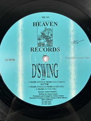 D'Swing   Fever / 12'' Vinyl / Electronic: Garage House / UK / 1993 / HB101 / VG