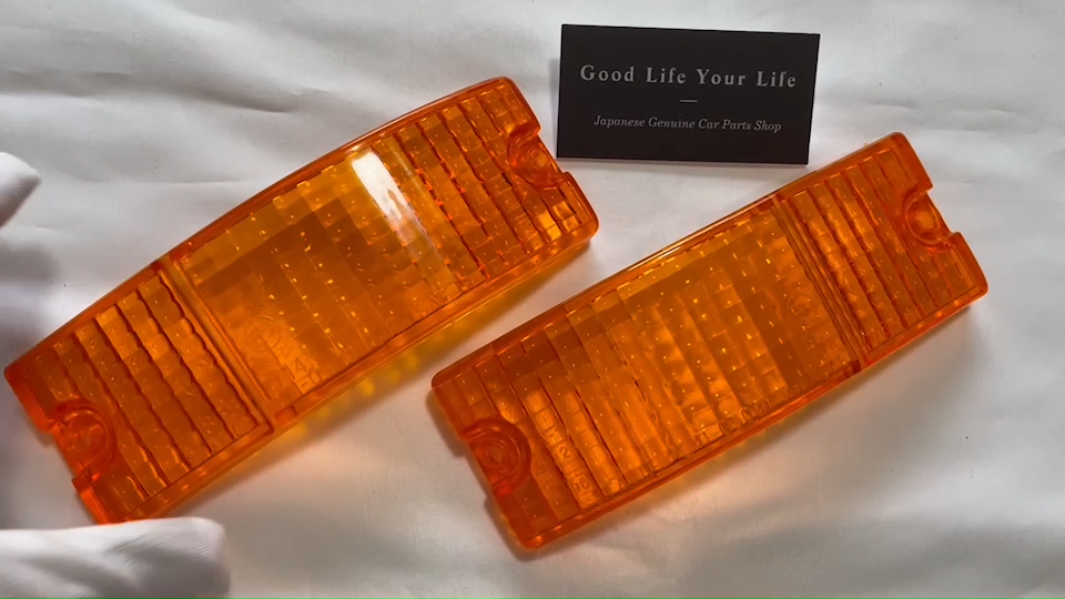 MAZDA RX7 Front Comb Turn Signal Lens Right & Left set OEM 1981