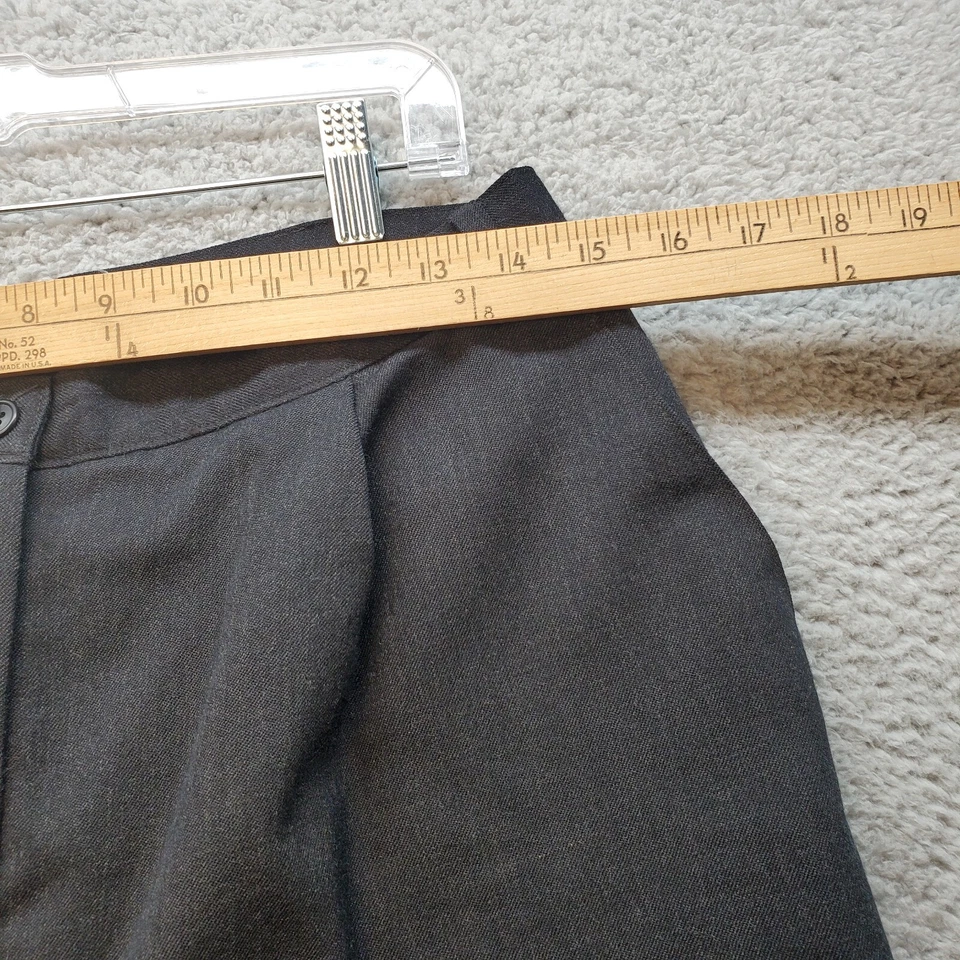 David N. Ankle Pants Womens Size 10 Black Regular Fit Straight Leg Pleated Front - Image 3 of 4