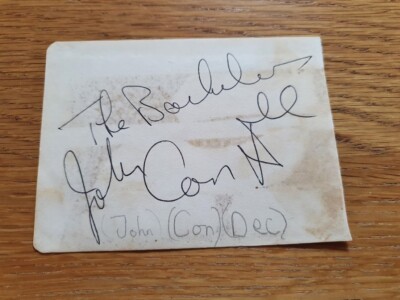 The Batchelors alle 3 Autogramme John Con Dez 4''x3'' Karte 60er/70er Blackpool Oper 