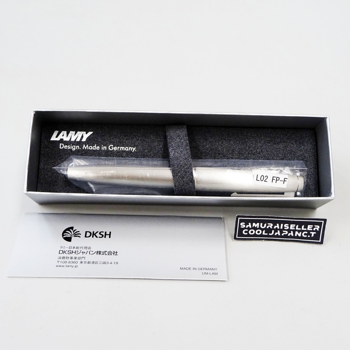 Lamy 2000 Stainless Steel Fountain Pen - Stainless Steel Fine Nib