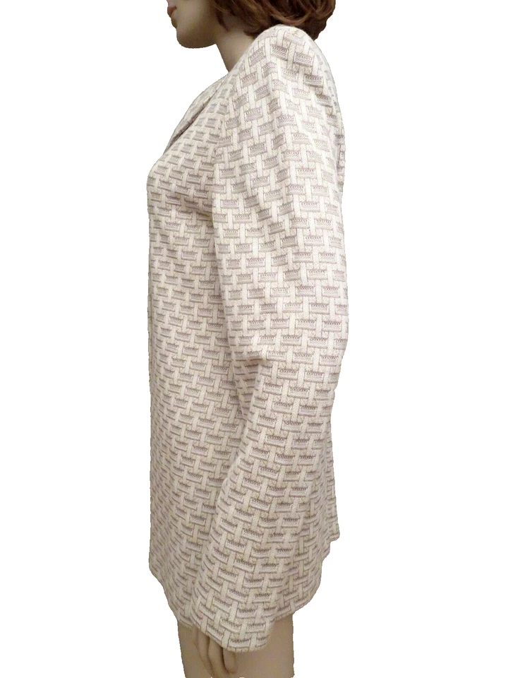 St John Collection Marie Gray Women's Sz 14 Novelty Knit Blazer Jacket Coat NWT - Image 3 of 4
