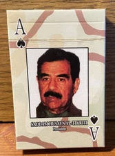 Saddam Husayn Al-Tikriti Playing Cards Factory Sealed Deck