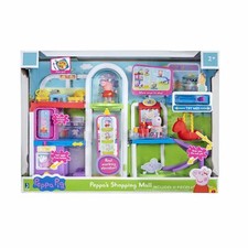 NEW PEPPA PIG PEPPA'S SHOPPING MALL PLAYSET INCLUDES 10 PIECES
