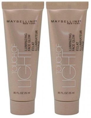 Maybelline Touch of Light Luminizing Face Glow, .85 oz (2 Pack)