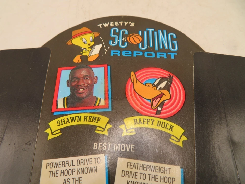 Shawn Kemp 1995 MacDonald's French Fries container Tweety's Scouting Report NBA Foto 4 de 4