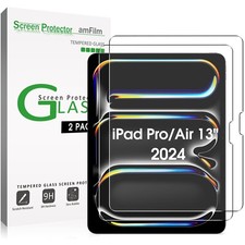 2x amFilm for iPad Pro 11"13"/iPad Air 11"13" 2024 Screen Protector