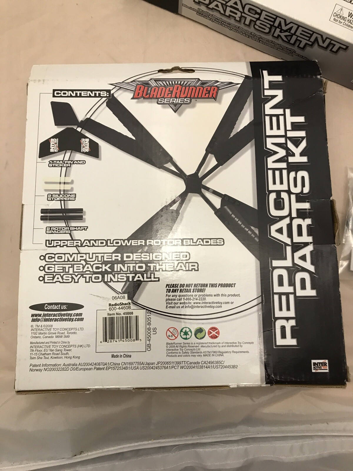 2 Blade Runner RC Helicopter Replacement Parts Kit BRAND NEW BG