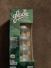 Glade Scented Bayberry Spice Oil Candle Refills (Pack of 4) NIP
