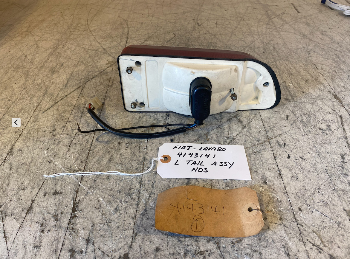 Fiat , Lamborghini , DeTomaso - NOS Left Tail Light Assembly - Part 4143141