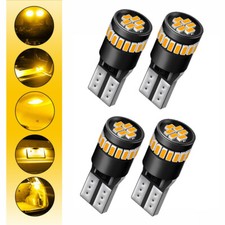 4pcs T10 194 168 2825 LED Interior Parking Marker Light For Mercedes AMBER Lamp