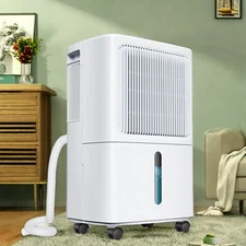 31 Pints Home Dehumidifier 2500 Sq. Ft Portable with 55OZ Water Tank & 24H Timer