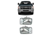 For 2011-2014 Chevy Silverado 2500 Hd Fog Light Driver Passenger Side Pair