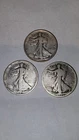 50c 1921-P, D & S Liberty Walking Halves Average Circ RARE! 3-Pcs