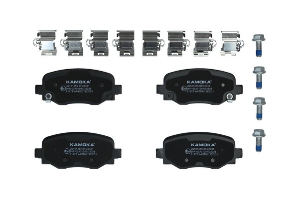 Kamoka Bremsbelagsatz Scheibenbremse JQ101355 FüR Fiat 500X 334 AXN1B AXR11 4X4-image