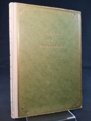 Reisegedichte. Verse aus Italien. Tieck, Ludwig und Georg Witkowski (Hrsg.):