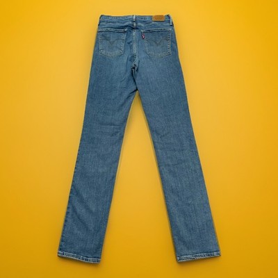 Levi s 724 Premium High Rise Straight Jeans Damen W30 L34 #J4-31