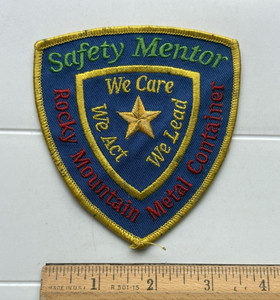 RMMC Rocky Mountain Metal Container Safety Mentor Embroidered Patch