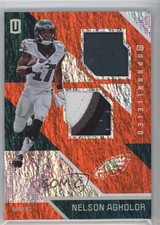 2016 Panini Unparalleled Orange Dual Memorabilia 38/99 Nelson Agholor #35 1p5