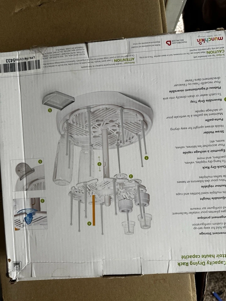 Estante de secado de botellas de alta capacidad Munchkin - CAJA ABIERTA Foto 3 de 4
