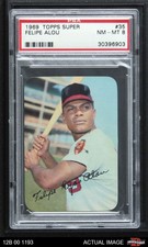 1969 Topps Super #35 Felipe Alou Braves PSA 8 - NM/MT