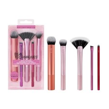 Real Techniques Artist Essentials Complete Face Makeup Brush Set for - Open Box
