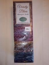 Wilmington Jewels Batik Fabric Strips "Varsity Blues" 24 Pieces 801-85-801 New