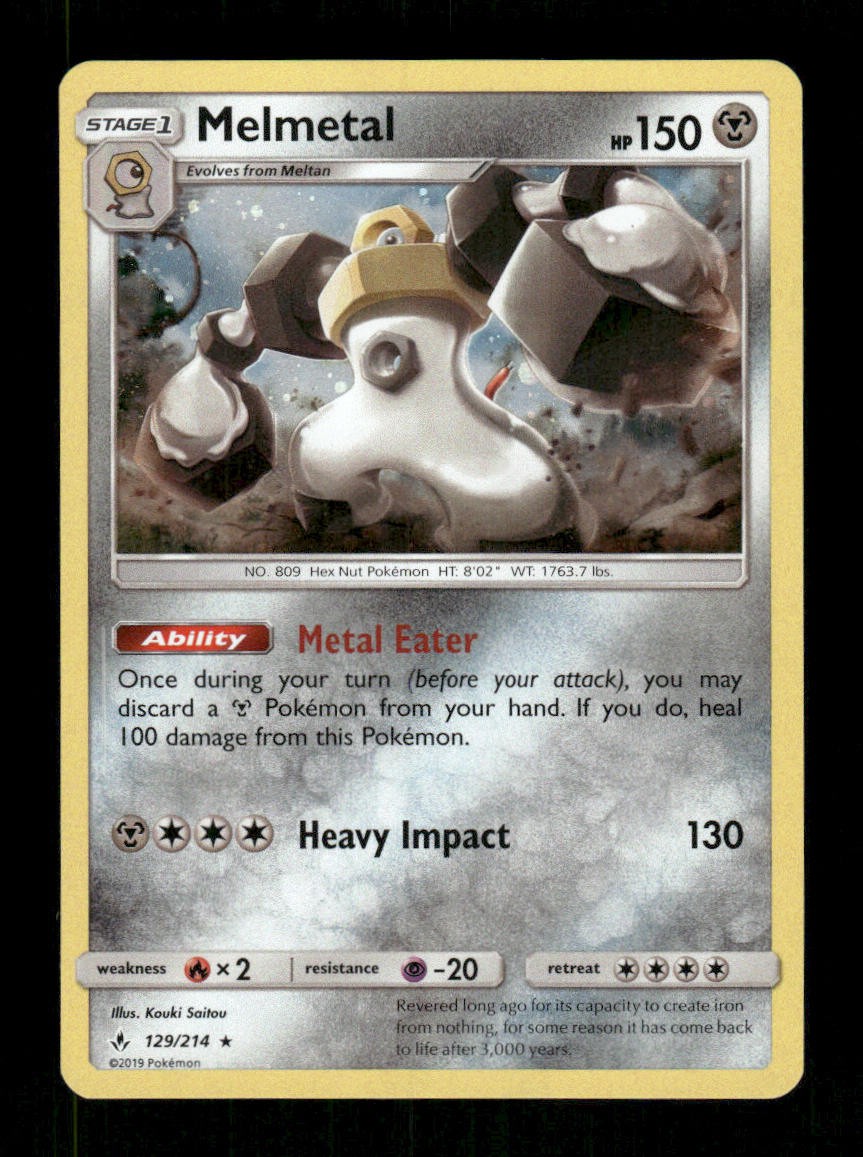 Pokemon Blister Exclusives #129/214 Melmetal Promo Cosmos Holo