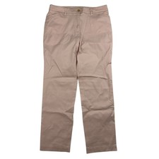 Talbots Straight Leg Chino Flat Front Pants Light Pink Womens Size 8P 8 Petite