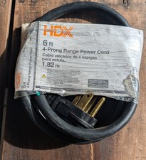 6ft 4-prong Range Power Cord