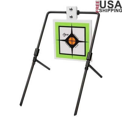 AR500 Steel Square Spinner Target W/ Stand Portable Shooting Practice System New