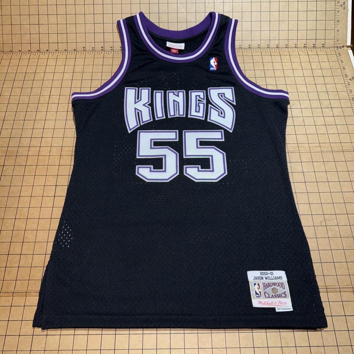 Sacramento Kings Jason Williams 55 Jersey Sz M Swingman Mitchell