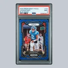 Jaxson Dart Rookie 2024 Panini Prizm Blue Wave Prizm Rookie SSP/249 PSA 9