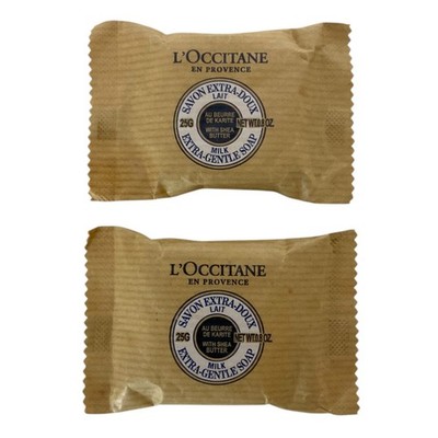 L'Occitane En Provence Lot of 2 Milk Extra-Gentle Soaps 2.6 Oz Each