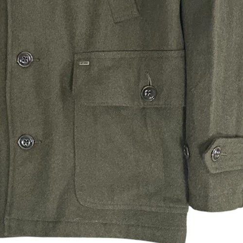 Obey Propaganda Wool Blend Field Jacket Mens Medium Olive Green Utility Coat image 5