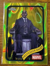 2025 Topps Chrome Marvel Yellow Lava Refractor Professor Xavier #27