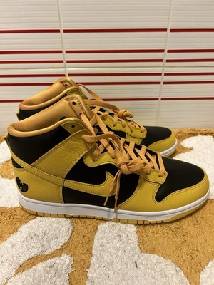Men Nike Dunk High Wu-Tang 2024 Retro Black Pollen White Shoes