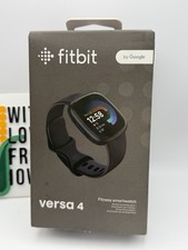 Fitbit Versa 4 Smartwatch w/GPS | Graphite Aluminum Case/Black Band | FREE SHIP!
