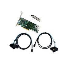 Supermicro 9300-8I 12Gbps HBA IT Mode ZFS FreeNAS unRAID w/ 2 SAS/SATA Cables