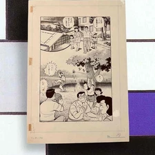 z6102 Wataru Takahashi  Manga Original Comic Art Splash  Page 17