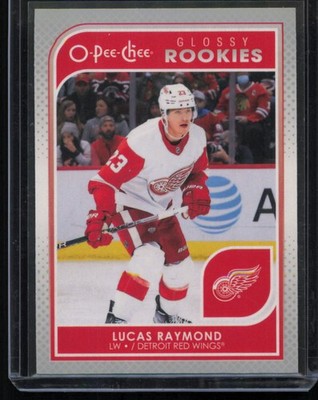 #R-13 2021-22 Upper Deck Lucas Raymond O-Pee-Chee Glossy etroit Red Wings