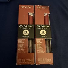 2 PACK Revlon ColorStay Overtime 16HR Liquid Lip Color- 005 INFINITE RASPBERRY