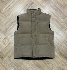 Timberland Full Zip Outdoor Duck Down Tan Puffer Gilet Men’s S