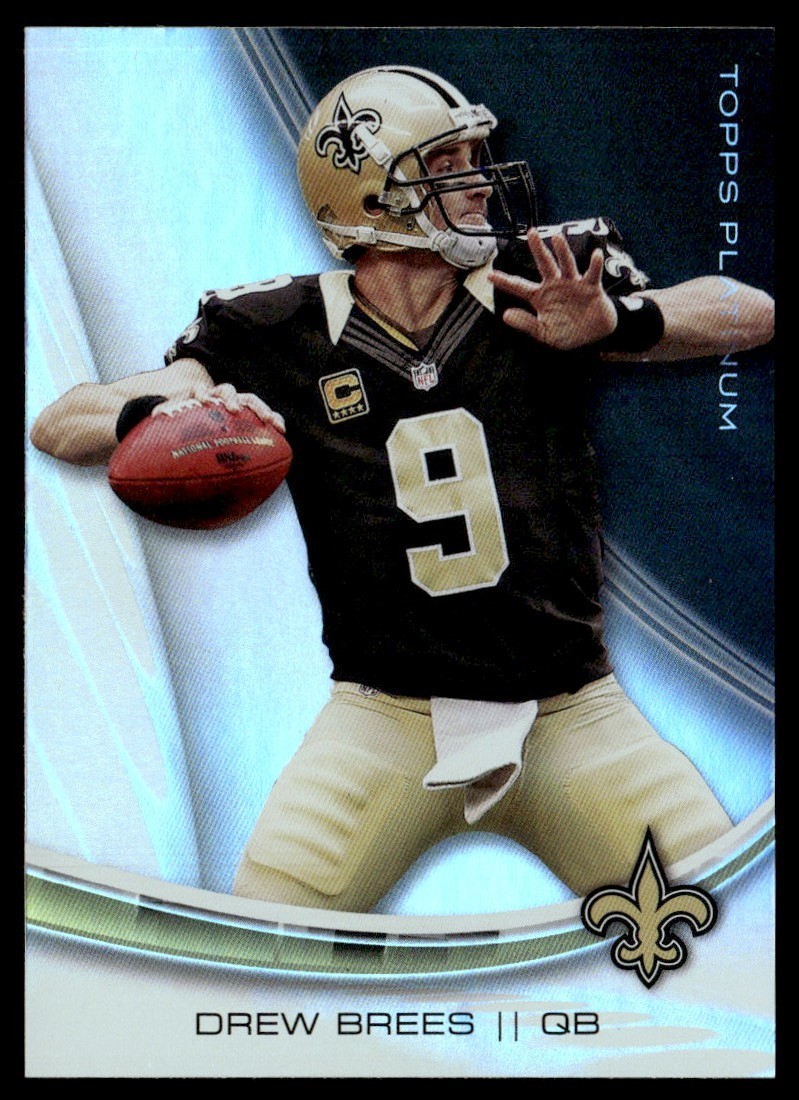 2013 Topps Platinum Drew Brees New Orleans Saints #42